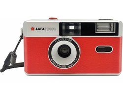 AgfaPhoto - Navulbare Analoge Camera 35 mm - Inclusief Polsbandje en Opbergetui - Rood