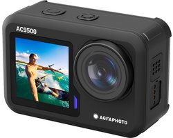 AgfaPhoto Realimove AC9500 – Waterproof - 4K Video - Foto's 16MP - Dual display - Wide Angle 170° - WiFi - Zwart