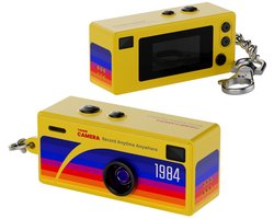 Cadeaus Retro Sleutelhanger Duimcamera Tasbedel Mini Duimcamera Sleutelhanger met 1080P HD Video-opname Rugzak CCD Digitale Camera - met 32 GB geheugenkaart