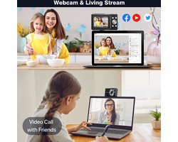 Camera Kinderen - Fototoestel – Videocamera – luidspreker – Inclusief gezichtsherkenning – Zwart