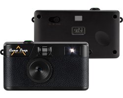 Campsnap Digitale Camera - Schermvrije Retro Fotocamera - 8 Megapixel - 2000 foto's - Minimalistisch Vintage Design - Met Flits - Oplaadbaar - 4GB - Zwart