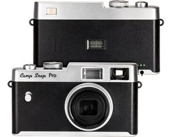 Campsnap Pro Digitale Camera - Schermvrije Retro Fotocamera - 16 Megapixel - 4 Ingebouwde Filters - 500 foto's - Minimalistisch Vintage Design - Met Xenon Flits - Oplaadbaar - 4GB - Zwart