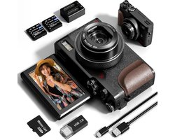 Digitale 56MP 4K Camera met 180° Flip Screen en 32GB SD-Kaart – Perfect voor Vloggen, YouTube & Fotografie | Vlogcamera | YouTube Camera | Digitale Camera voor Beginners | 4K Vlogcamera