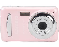 Digitale Camera, 16x Digitale Zoomcamera met 2,4 Inch Scherm, Autofocus, Meerassige Stabilisatie, 1080P 16 MP, Draagbare Kleine Camera voor Jongens, Meisjes, Tieners, Studenten