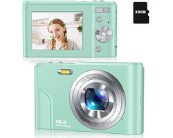 Digitale camera 48 MP, 1080p FHD, 16x zoom, 32GB geheugenkaart
