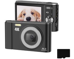 Digitale camera 4K 48MP 16x zoom 2,8 inch scherm