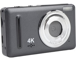 Digitale camera - 4K Ultra HD videocamera - met 18x ​​digitale zoom, 2,4 inch scherm - 64 MP compacte kleine camera voor onderweg