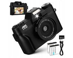 Digitale Camera 76MP - 16x Zoom & 4K Video - Vlogger Kit met 32GB Kaart - Draagbaar YouTube Camera