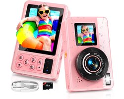 Digitale camera, onderwatercamera, 30 m, waterdicht, 18-voudige digitale zoom, met 32 GB kaart, camera voor kinderen, jongeren, beginners, volwassenen