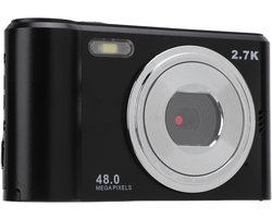Digitale Fotocamera - 2.7K video vlog camera - 48MP - 8x zoom - LCD scherm - Anti-shake - M2 - Zwart