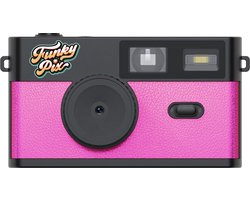 FUNKYPIX FLAMINGO PINK - Schermloze digitale retro camera - 3 filters - flitser - 4GB SD-kaart - vintage fotocamera zonder scherm - roze