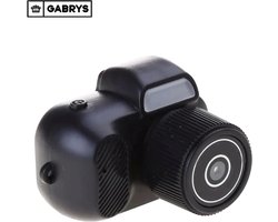 Gabrys® Mini Camera 1080p full-HD kwaliteit - Draagbaar Vintage - kleine Camcorder Videocorder - inclusief 64GB SD kaart – Zwart - Zeer Klein Kamera