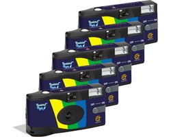 GT Photo - Pack 5 x Appareil Photo jetable Realishot Flash - 27 photos