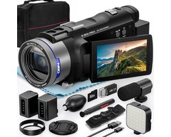 Handycam - Videocamera - Vlog Camera voor Beginners - Zwart