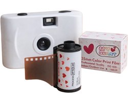 Jumalu 35mm Analoge Camera – Herbruikbare Retro Point & Shoot Camera – Compacte Filmcamera voor 35mm Kleurenfilm (Zonder Film)