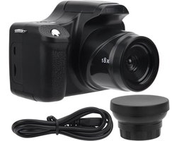 KARZO - 24MP Digitale Camera, 3 Inch LCD Scherm Camera, 18x Zoom Camera, Zaklamp, Draagbare Digitale SLR Camera, voor Familiebijeenkomsten, Ideaal voor Buitenreizen