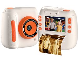 Kindercamera met instantprinter - wit