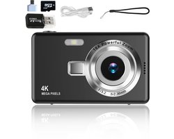 Kinderen Digitale camera - 2,4 inch LCD-scherm, digitale studentencamera, digitale handcamera, draagbare CCD-studentencamera, voor beginners, kinderen en tieners