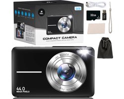 K&L Digitale Camera - Fototoestel - Fotocamera - Compact Camera - Vlog Camera - Voor Kinderen - Inclusief 32GB - NL Software