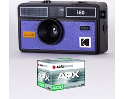 KODAK DA00259 - Appareil Photo KODAK I60, Objectif Optique 31 mm, Convient aux films ISO 200/400/800, Pour les films couleur de 35 mm - Bleu
