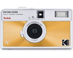 Kodak EKTAR H35N Film Camera oranje- halfframe - halfkleinbeeld - vernieuwde versie van de EKTAR H35