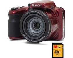 Kodak Pixpro AZ425 - Compactcamera - Rood - + 32GB geheugenkaart