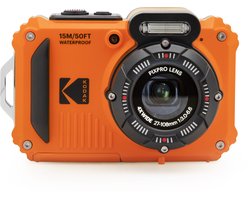 KODAK Pixpro WPZ2 - Appareil Photo Numérique Compact 16 MP, Étanche 15m, Anti-Choc 2m, Zoom Optique 4x, Vidéo 1080p HD, Écran LCD 2,7’’, Wi-Fi, Batterie Li-ion - Orange