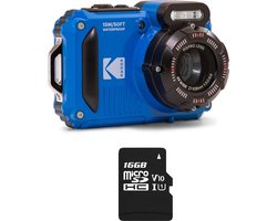 Kodak WPZ2 - Compactcamera - Onderwatercamera - 16 megapixel - Blauw - + 16gb geheugenkaart