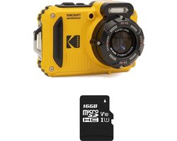 Kodak WPZ2 - Compactcamera - Onderwatercamera - 16 megapixel - Geel - + 16gb geheugenkaart