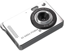 M08 CCD Digitale Camera Studentencamera Retro Draagbare Camera voor Campuskaarten Wit - 32G Geheugenkaart