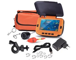 Mila Shop Onderwater camera - Waterdichte camera - Vis camera - Hengelsport - Watersport camera - Met 4.3 inch digitale LCD scherm - 20 Meter kabel