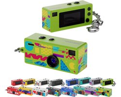 Mini-camera voor straatmodefotografie - Draagbare camera in zakformaat voor streetwear- en stijlinfluencers, lange batterijduur, draadloze synchronisatie via app voor contentcreatie onderweg, met 32 GB geheugenkaart (groen)