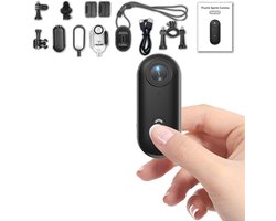 Mini-Sportcamera 1080P Mini-Camera Met 360 Graden Draaibare Clip en Magnetische Clip, WIFI-lichaamscamera, Actiecam, POV-Opname Waterdichte Duimcamera Magnetische Draagbare Camera Met Waterdichte Helmcamera Voor Fietsen Wandelen Met Huisdieren Vlog