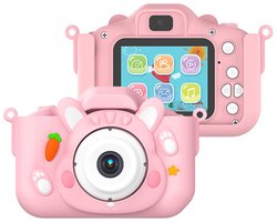 NAXSIR Digitale Kindercamera – HD 1080P Video, 32GB Uitbreidbaar, Leuke Fotolijsten & Educatieve Spellen – Perfect Cadeau voor Kinderen (3-12 Jaar)