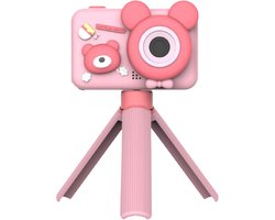 NAXSIR Kindercamera 2600P HD - Digitale Camera met Dubbele Camera (Voor & Achterzijde) + Muziekfunctie - Leuke & Veilige Camera voor Kinderen 3-12 Jaar - Incl Accessoires