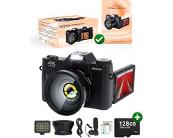 NODIJA Digitale Vlog Camera – 4K – Compact Fotocamera – Videocamera