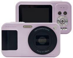 Orbit Electronic Digitale Camera - Fototoestel - Vlog Camera - Foto & Video - 64GB - Voor Kinderen en Beginners - DX7 Pro - Roze