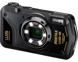 Pentax WG-8, 20 MP, 1/2.3", CMOS, 5x, 4K Ultra HD, Zwart