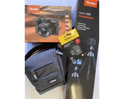 Rollei Powerflex X8 Dual Lens - inclusief Statief - Tas - micro SD kaart 32GB