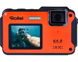 Rollei Sportsline 64 Selfie Oranje Compactcamera