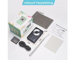 TADES® Digitale Camera V3 - Foto Camera - Camera - Fotocamera - Digitale Camera Compact - Handycam - Fototoestel - Digitale Fototoestel - Digitale Camera Toestel - Videocamera - Vlog Camera - Fototoestel Digitaal