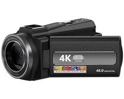 Videocamera 4K/48MP/16x Zoom/IR nachtzicht/afstandsbediening