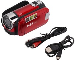 Videocamera/camcorder, Full HD camcorder/recorder, 270° draaibaar, 2,7-inch kleurenscherm, 16x optische zoom, digitale camcorder
