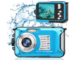 Waterdichte Onderwatercamera 10FT 2.7 Inch LCD-scherm 30MP 1080P HD Digitale Camera 16X Zoom Tot 128GB 650mAh Batterij voor Snorkelkamperen