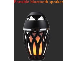 Afecto® | oplaadbare draadloze luidspreker met vlammenlicht | groot formaat | batterij 2000mAh tot 6 uren | Stofdicht en waterdicht | Bluetooth