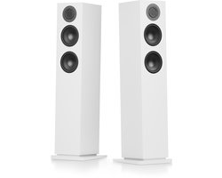 Audio Pro A48 Smart Multiroom Vloerstaande Speakers – 2x130W – BMR Tweeters – Wifi & Bluetooth Streaming – Wit
