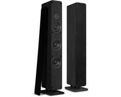 Audizio ARCO passieve HiFi speakerset - Vloerstaande zuil luidsprekers - 320W - Zwart