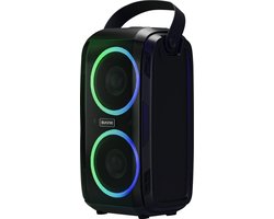 Auronic Partybox - Bluetooth - Party Speaker - Muziek box - Discolichten - USB, AUX en SD-kaart Aansluiting - Zwart