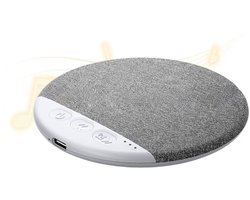 Bluetooth - kussenspeaker - Slaapgeluidsspeaker - muziek bij het kussen - timer voor uitschakelen - lichte muziek - witte ruis - Bluetooth - verbinding - slaapondersteuner - speaker onder het kussen - geschikt voor rustige nachten - grijs