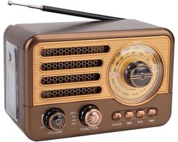 Bluetooth luidspreker - bluetooth luidspreker draagbaar - Retro Radio Vintage Bluetooth-luidspreker